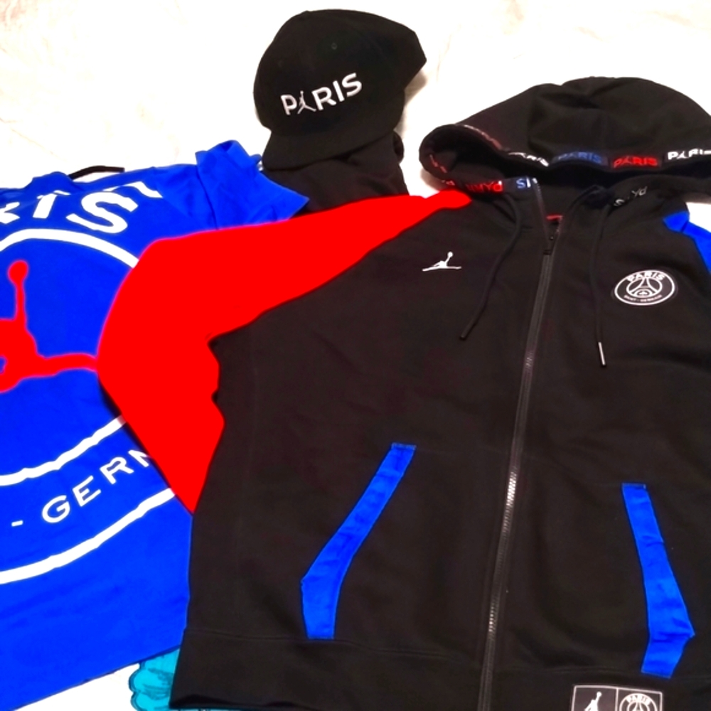 Jordan saint Paris sweat suit with matching hat and t-shirt exclusive set